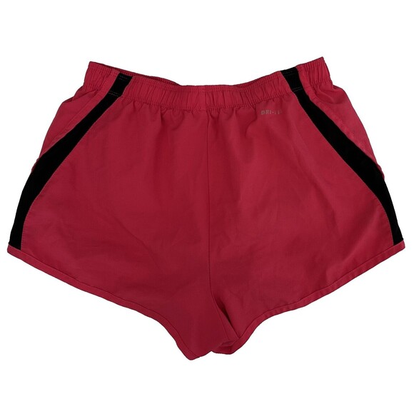 Nike Dri-FIT Pink & Black Lined Running Gym Workout Shorts Women's Size XS - Picture 2 of 4